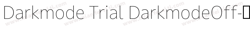 Darkmode Trial DarkmodeOff字体转换